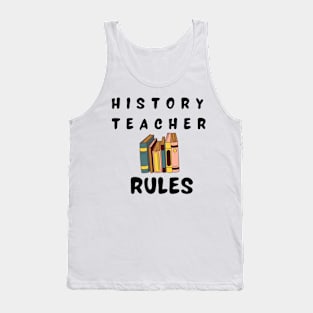 history teacher rules Tank Top